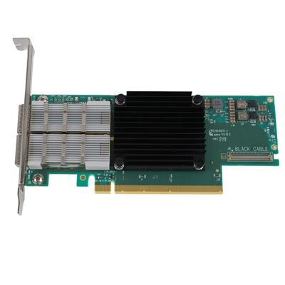 NVIDIA Connect-6 VPI Serisi MCX654106A-HCAT Ethernet Ağ Arabirimi Kartı PCIe 3.0x16 Çift Port 200Gb/s QSFP56 Sunucu