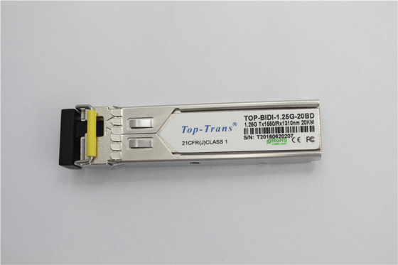 Toptrans BIDI 1.25G 1310nm 1550nm SFP Optik Alıcı-Verici 25Km