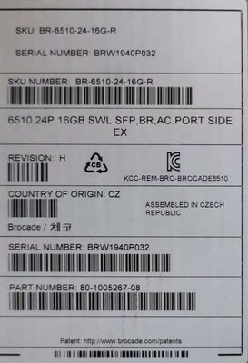 BR-6510-48-16G-R Brocade Kurumsal Paket Anahtarı 48 Bağlantı Noktalı Yönetilen Raf
