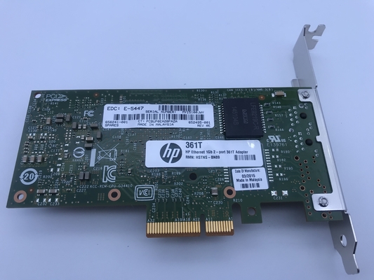 1 Gb 2 Bağlantı Noktalı HP 361T Ethernet Sunucu Adaptörü Ağ Kartı Sunucusu