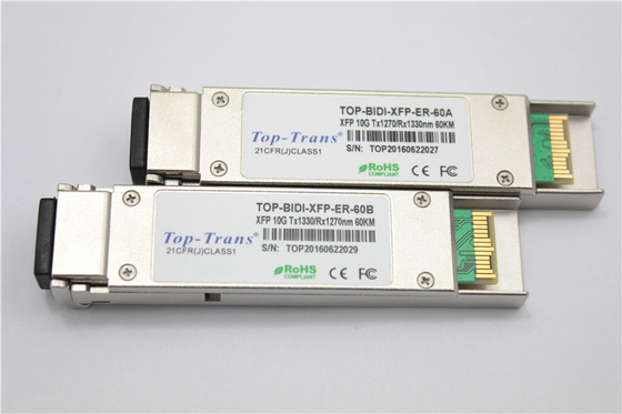 Toptrans 60Km 10G SFP Modülü 10G SFP+ BIDI TX 1330nm RX 1270nm
