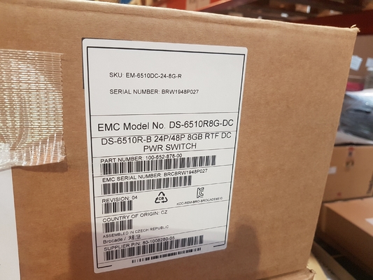 EMC DS6510B 24 Bağlantı Noktalı Etkin 8 GB Brocade SAN Anahtarı EM-6510-24-8G-R