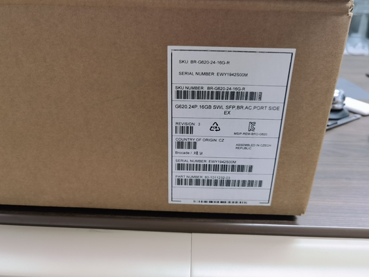 Depolama Ağı Dell Brocade G620 Anahtarı 24 Etkin Bağlantı Noktası BR-G620-24-16G-R