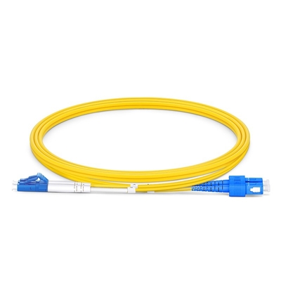 5m LC UPC - SC UPC Dubleks Fiber Yama Kablosu OS2 Tek Mod