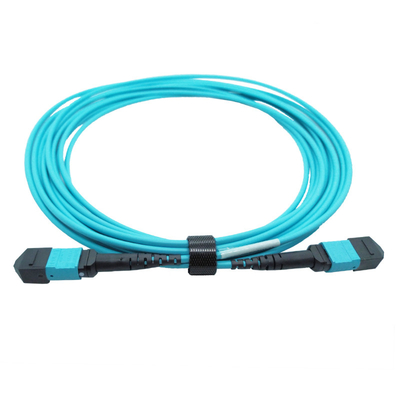 OM4 Çok Modlu B Tipi Plenum MTP Ana Kablo 5M 12 Fiber MTP Dişi 12fmtpom4
