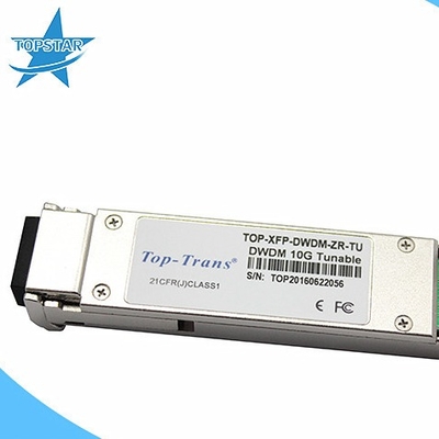 50GHz Lazer DWDM Sfp Alıcı-Vericiler Ayarlanabilir 10GBASE-ZR 80km Optik Fiber