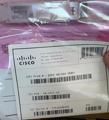 Cisco QSFP-40 QSFP28 Optik Alıcı-Verici 10-3317-01 40GBASE ve 100G SR BiDi