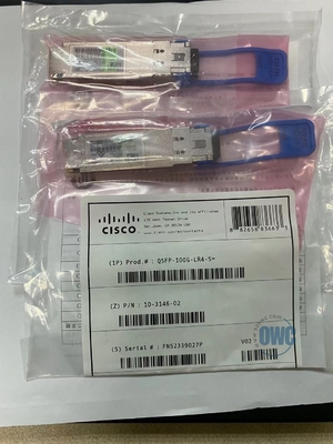 1310nm 10km 100G QSFP28 Modülü, Cisco QSFP-100G-LR4-S 10-3146-01