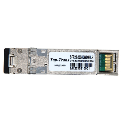 DWDM Optik Modül 25G SFP28 Telsiz SMF 1270nmTx / 1330nmRx 10km LC DOM