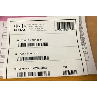 Cisco SFP Optik Alıcı-Verici SFP-GE-T Bakır Optik Modüller 100M Modüller