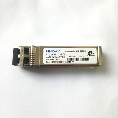 FTLX8571D3BCL 850nm Çok Modlu Datacom Optik Modülü Finisar 10G SFP+, 10GBASE-SR/SW 10G Ethernet için