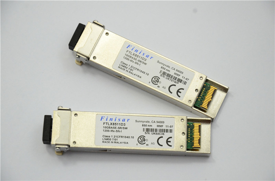 Finisar FTLX8511D3 850nm XFP Optik Alıcı-Verici, 10GBASE-SR / SW 10G Ethernet için