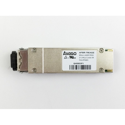 40G QSFP+ SR4 850nm 150m MTP / MPO Çok Modlu Fiber Optik Modül Avago Markası