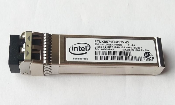 Intel FTLX8571D3BCV-I3 10GBASE-SR 850nm SFP+ Optik Alıcı-Verici Modülü