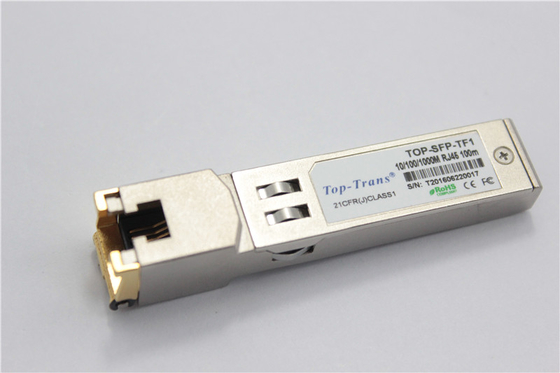 Bakır RJ45 SFP 1GbE 1000BASE-T Telsiz Mellanox MC3208411-T