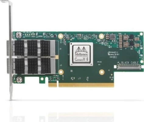 Mellanox MCX653106A-ECAT HPE P24249-001 InfiniBand HDR 100GbE QSFP56 PCIe Adaptörü NIC