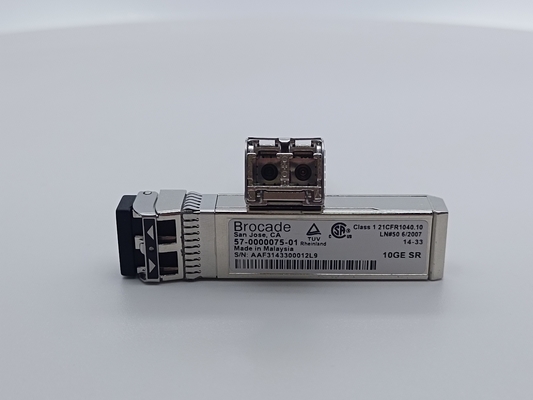 Brocade 57-0000075-01 XBR-000180 Optik Alıcı 10G-SR MMF SFP+ - LC 300m 850nm DDM Modülü