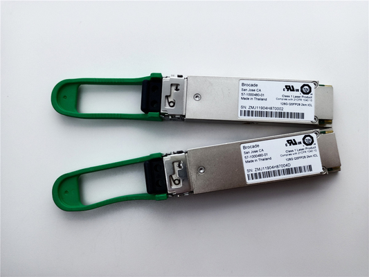 Brocade 57-1000480-01 XBR-000285 128G QSFP28 2km 1310nm SMF Alıcı Modülü LC Bağlantısı ile