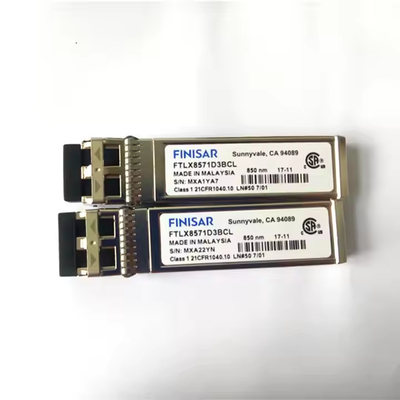 Finisar FTLX8571D3BCL 10Gb/s 850nm Multimode Datacom SFP+ Alıcı Optik 10G Ethernet için MPO POE 4G uyumlu SM