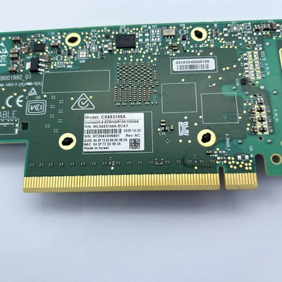 Mellanox ConnectX-6 VPI MCX653105A-ECAT 100GbE Infiniband EDR HDR100 Tek QSFP56 PCIe 4.0 X 16 RDMA Sunucu Adaptörü