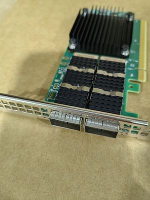 Mellanox MCX623106AC-CDAT Çift Portlu QSFP56 PCIe 4.0 X16 ConnectX-6 Dx EN Adaptör Kartı 100G Ethernet Ağı Kablolu Dış