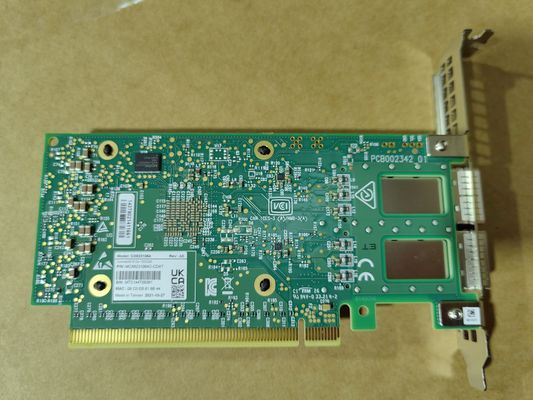 Mellanox QSFP56 Ağ Adaptörü Kartı 100GbE Çift Portlu MCX623106AC-CDAT Fiber Optic Equipment