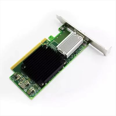 Mellanox MCX515A-CCUT QSFP28 ConnectX-5 Fiber Optik Adaptör Tek Portlu Ethernet için 4G Uzun Braket 1 Yıl Garanti DC 12V