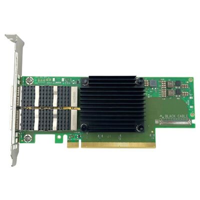 NVIDIA ConnectX-6 Serisi Ethernet Adaptörü MCX653106A-EFAT PCIe4.0 X16 İç Çifte Port 100Gb/s QSFP56 Sunucu Kaynağı