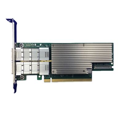 NVIDIA Connect-6 VPI Serisi MCX654106A-HCAT Ethernet Ağ Arabirimi Kartı PCIe 3.0x16 Çift Port 200Gb/s QSFP56 Sunucu