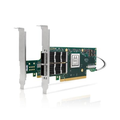 Mellanox MCX654106A-ECAT Connect-6 Çift Portlu QSFP56 100GbE Kablolu Ağ Kartı Veri Merkezi Dahili Sunucu PCIe Stok