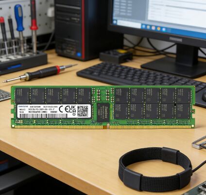 Samsung M321R8GA0PB0-CWMCJ 64GB DDR5 5600MT/s (PC5-44800) ECC RDIMM 2Rx4 1.1V Sunucu Bellek RAM