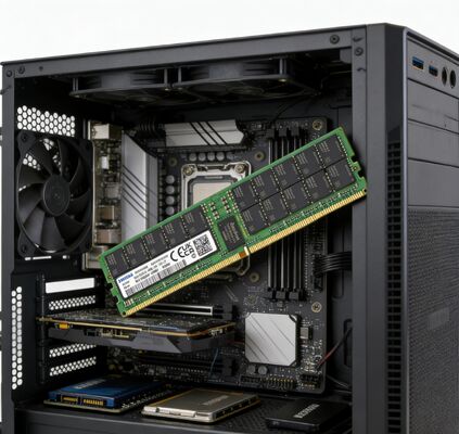 Samsung M321R8GA0PB0-CWMCJ 64GB DDR5 5600MT/s (PC5-44800) ECC RDIMM 2Rx4 1.1V Sunucu Bellek RAM