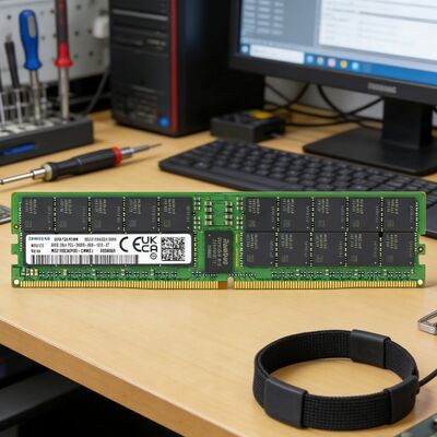 Samsung M321R8GA0PB0-CWMCJ 64GB DDR5 ECC RDIMM 288-Pin Enterprise Server için