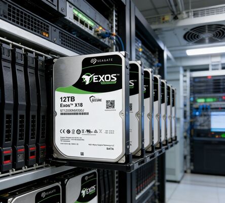 Seagate Exos X18 ST12000NM000J 12TB 7200RPM SATA 6Gb/s Kurumsal Sabit Disk