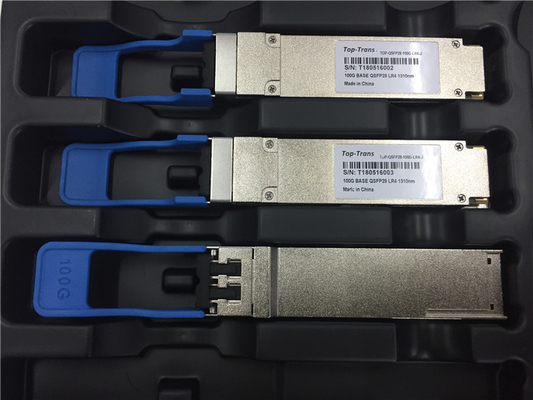CWDM4 MSA 1310NM 10km LR4 Alıcı-Vericinin Üst Trans 100G QSFP28 Modülü