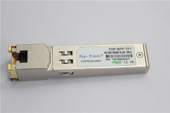 1.25G SFP Rj45 SFP Optik Alıcı-Verici Modülü 10/100/1000BASE-T