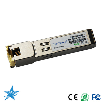 100m 10/100Base Bakır SFP Alıcı-Verici Rj45 Konnektör ROHS