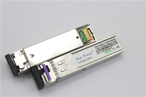 Toptrans BIDI 1.25G-80AD/BD SFP Optik Alıcı-Verici 80KM Rohs
