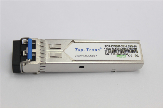 1.25G DWDM SFP Dubleks LC SFP Optik Alıcı-Verici 80Km Çalışırken Takılabilir