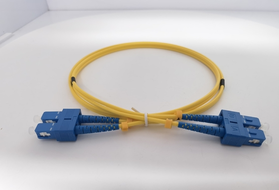 LC UPC - LC UPC Dubleks Fiber Bağlantı Kablosu OS2 Tek Modlu PVC 3.0mm 1m